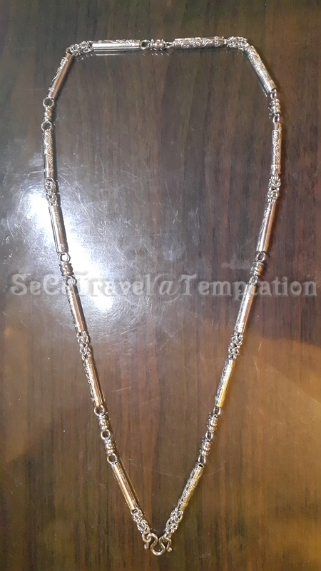 HK$200
泰國佛牌專用
不銹鋼單釦經文型頸鏈
全長－72cm
寬－5cm