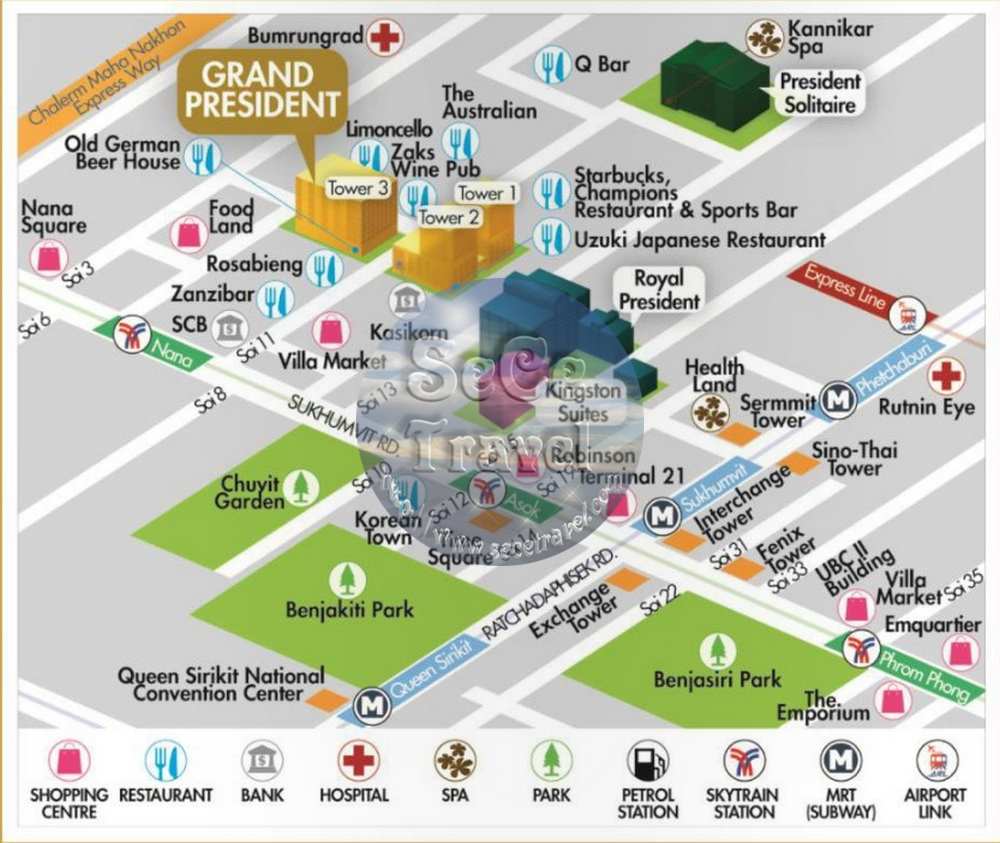 SeCeTravel-Grand President Hotel Bangkok-map-2