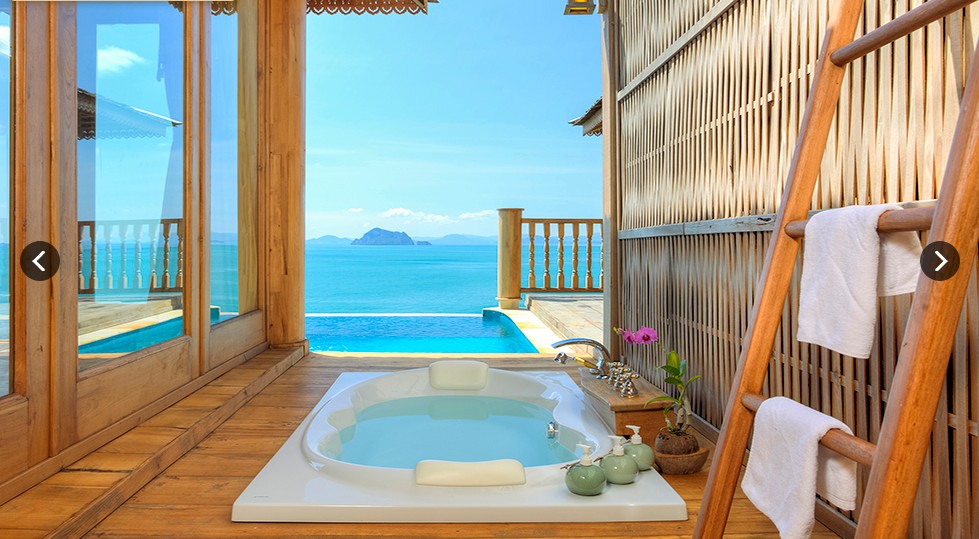 SeCeTravel-Santhiya Royal Grand Pool Villa Suite - MASTER OUTDOOR BATH