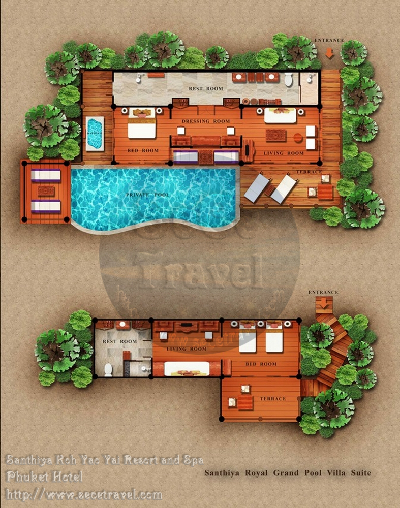 SeCeTravel-2016再戰布吉島~4月@轉轉轉酒店9天遊預告篇-Santhiya Royal Grand Pool Villa Suite Floor Plan