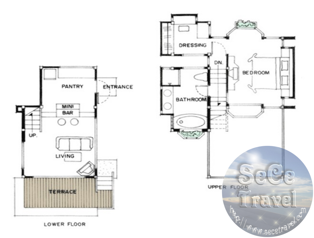 SeCeTravel-PATTAYA-SUNSET PARK-BEACH SPA VILLA FLOOR PLAN