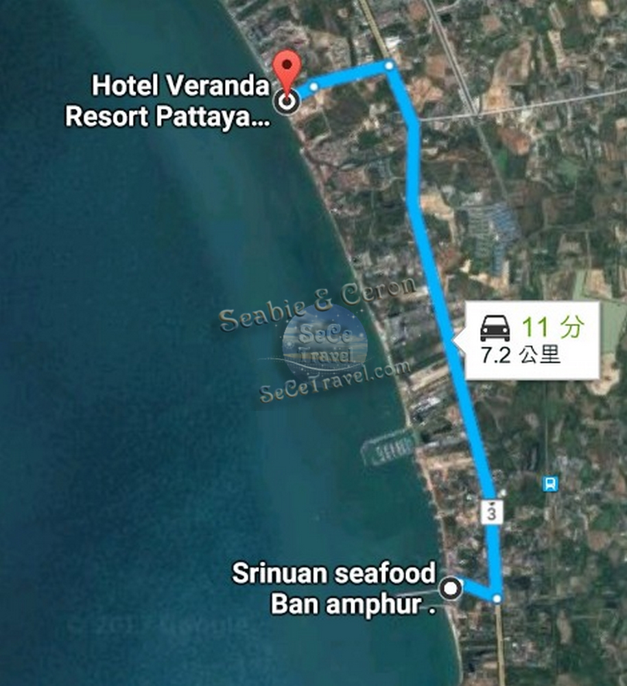 SeCeTravel-Veranda-Srinuan Seafood Ban amphur-Map